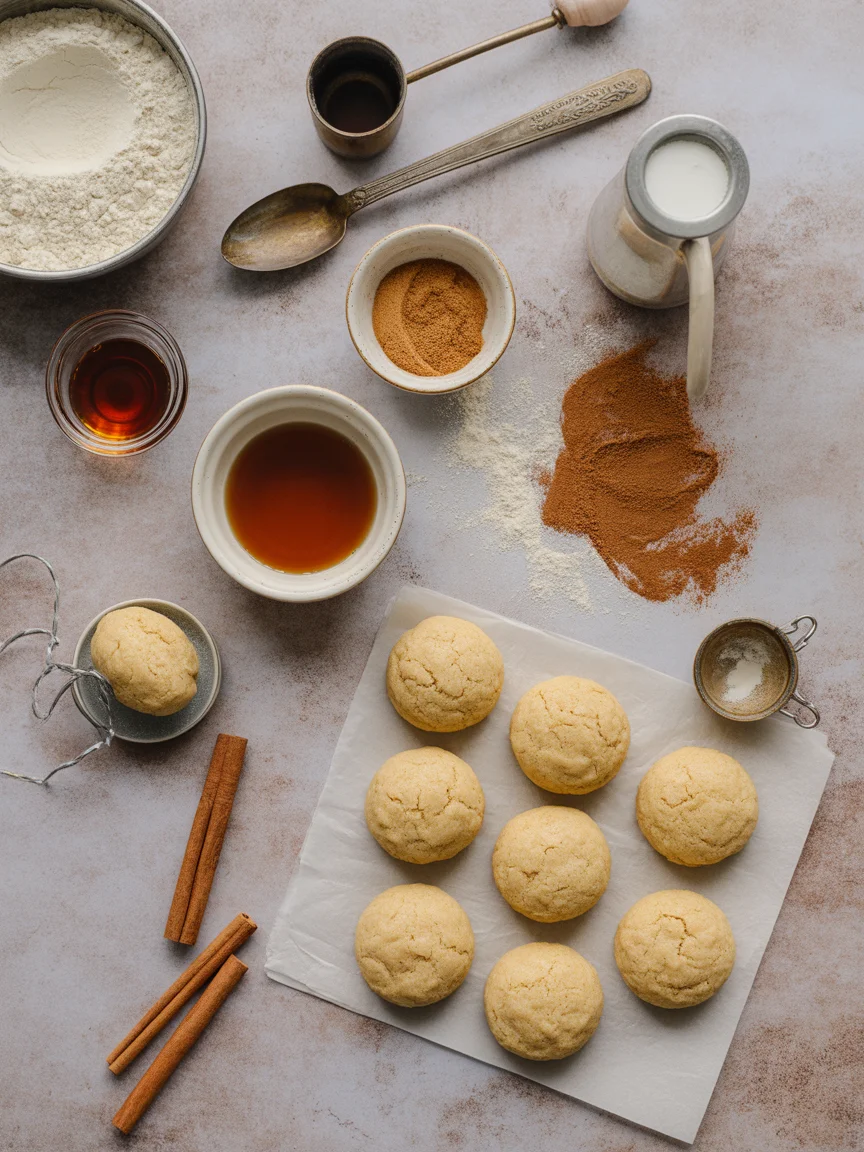 Chewy Maple Cinnamon Cookies with White Chocolate